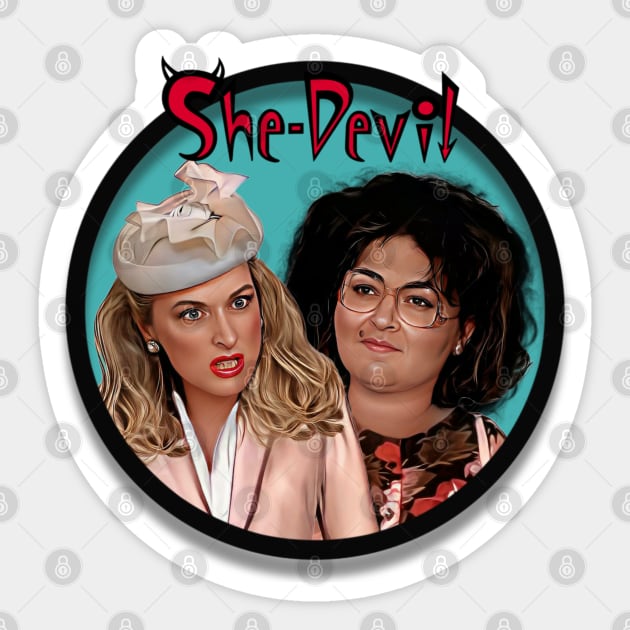 She-Devil Sticker by Zbornak Designs